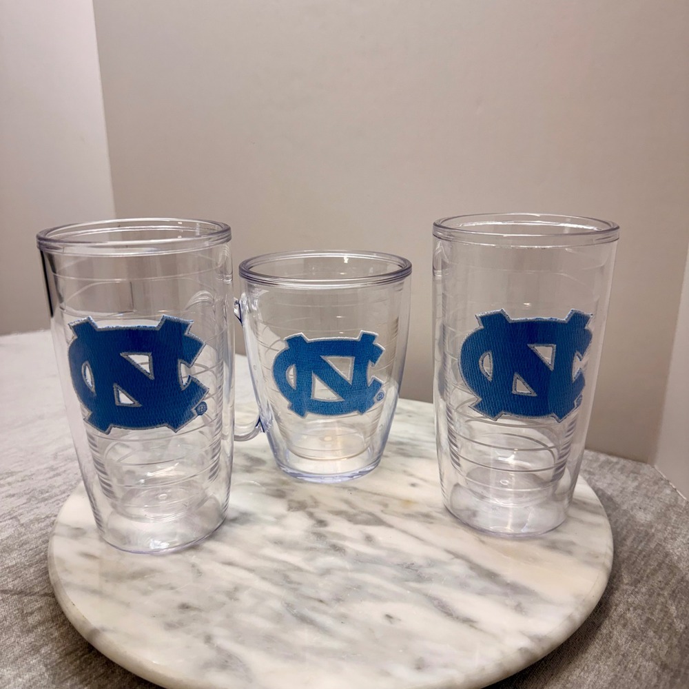 Tervis North Carolina Tar Heels Tumbler‎ Set 16oz Insulated Mug Lot of 3 UNC